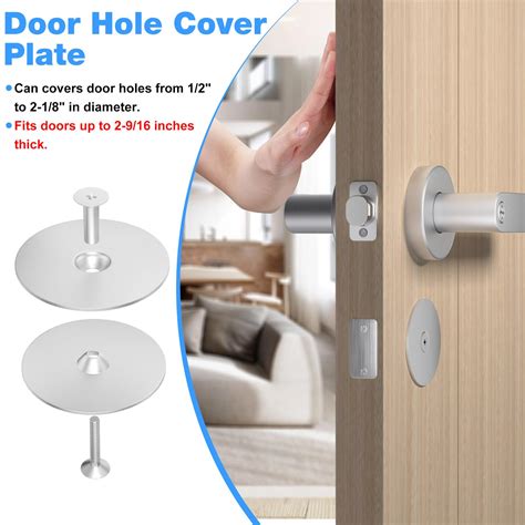 snapklikcom steel door hole cover plate  diameter