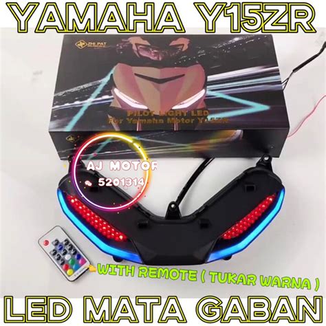 Y15ZR V1 V2 MATA GABAN LED REMOTE CONTROL TUKAR WARNA POSITION