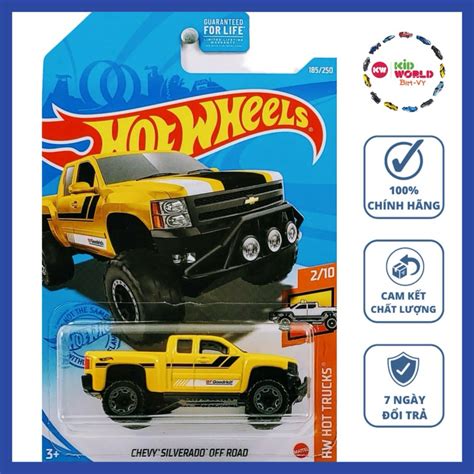 Xe mô hình Hot Wheels basic Bán tải Chevy Silverado Off Road GTC06 Shopee Việt Nam