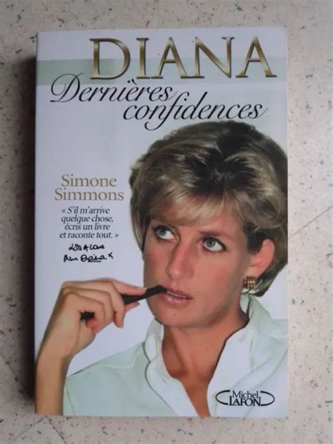 LIVRE DIANA DERNIÈRES confidences de Simone Simmons EUR 2 00 PicClick FR