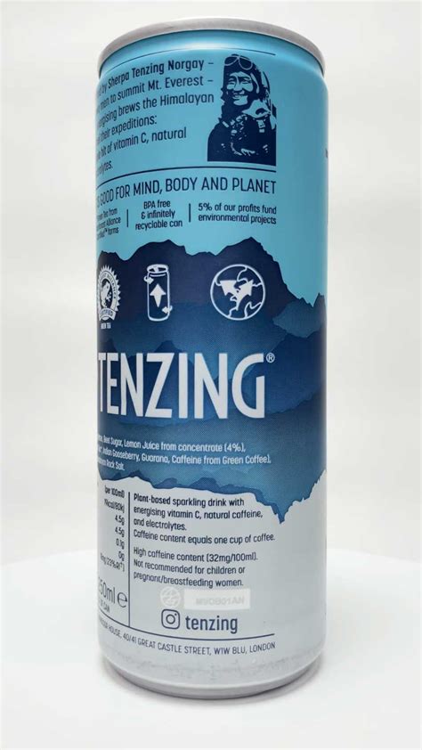 Tenzing Natural Energy | Energy Drink Cans UK