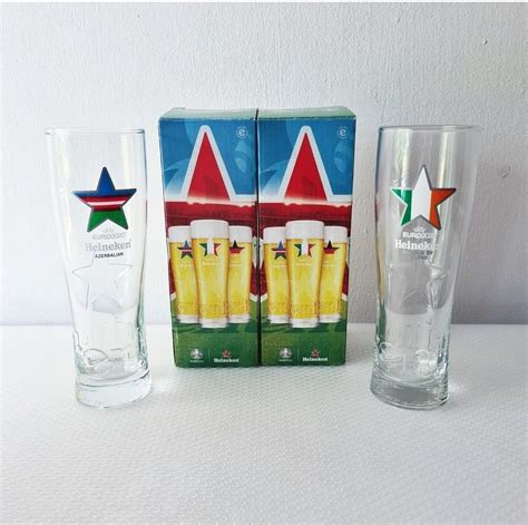 Euro 2020 Heineken Beer Glass Cup 25cl Furniture And Home Living Kitchenware And Tableware Water