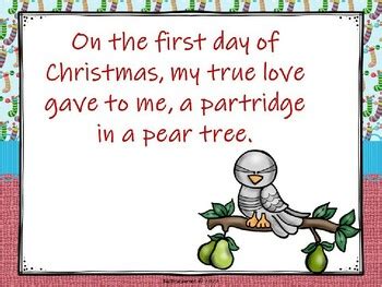 Days Of Christmas Sing Along W Sequencing Activity Ppt Edition