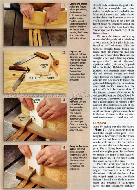 Table Saw Dovetail Jig Woodarchivist