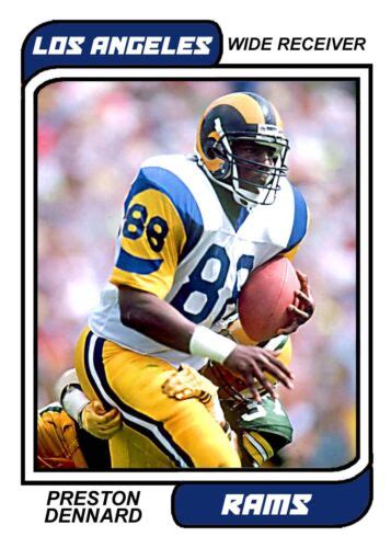 ACEO PRESTON DENNARD LOS ANGELES RAMS CUSTOM HAND MADE ART CARD EBay