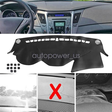 Leather Car Dashboard Dash Cover Pretector Mat For Hyundai Sonata 2011