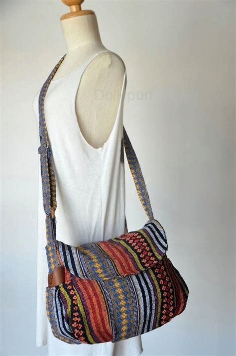 Hippie Messenger Bag Handbags Nepali Woven Bag Crossbody Bag Camera Bag