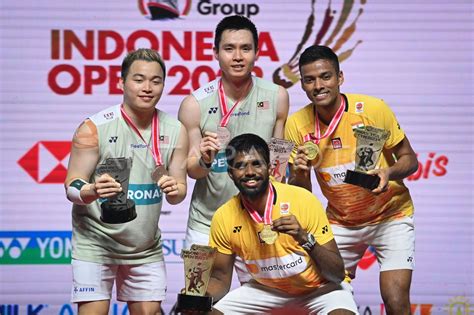 Ganda Putra India Juara Indonesia Open 2023 ANTARA Foto