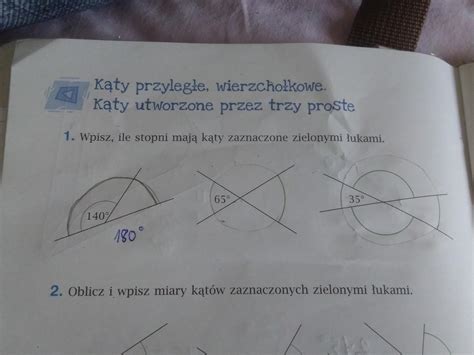 Wpisz Ile Stopni Maj Koszty Zaznaczone Zielonymi Ukami Klasa Strona