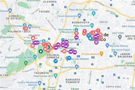 Mapa De Ciudad De M Xico Qu Ver D Nde Comer Y D Nde Dormir Grupos