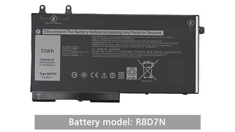 High Quality Laptop Battery R8d7n For Dell Precision 3540 3550 Latitude