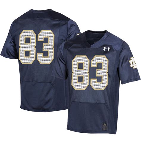 Mens Under Armour 83 Navy Notre Dame Fighting Irish College Football