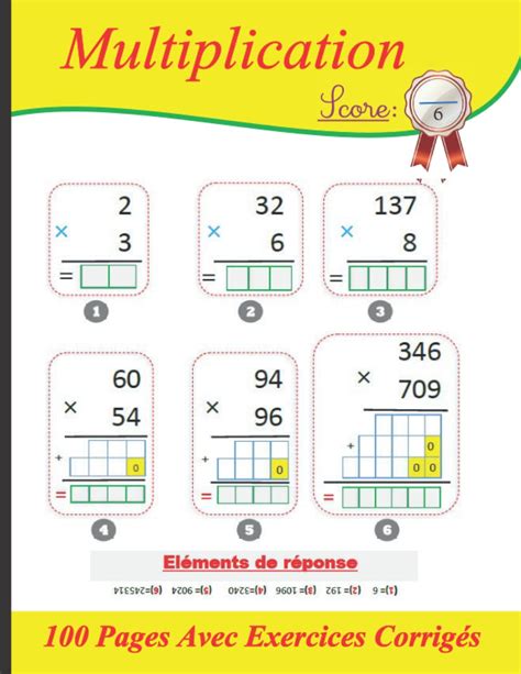 Buy Maîtriser la multiplication les multiplications posées à un