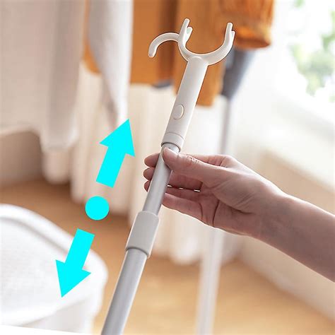 Closet Reacher Pole With Hook 40 2 Adjustable Extend Hook Reach Pole