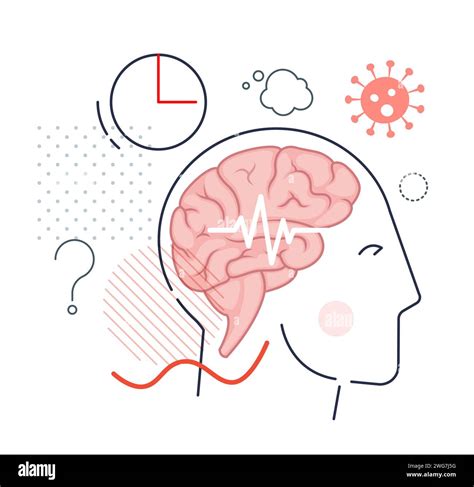 Memory Loss Neurological Disorder Of Brain Stock Icon As Eps