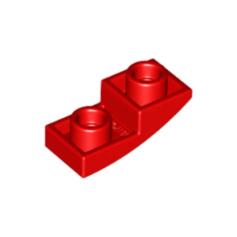 Lego Brick Slope Curved Inverted X Red