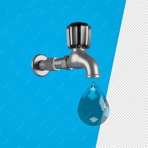 Premium Psd Environmental Ecology Water Tap Isolated