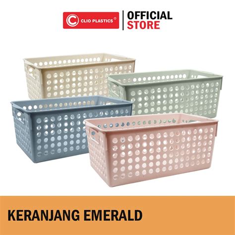 Jual Clio Plastic Storage Keranjang Emerald Storage Box Serbaguna