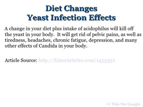 Yeast Infection Effects