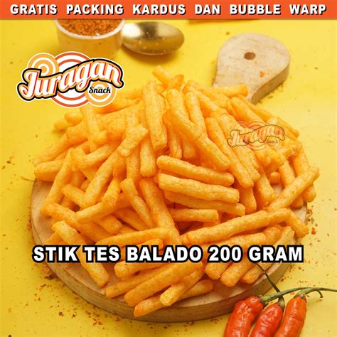 Jual Stik Tes Balado Gram Snack Kiloan Makanan Ringan Jajanan