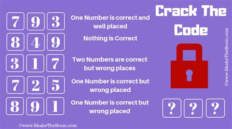 Crack The Code Logical Brain Teaser With Answer