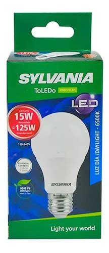 Bombillo Toledo Led 15 W Rosca E27 Luz Dia Sylvania Cuotas sin interés