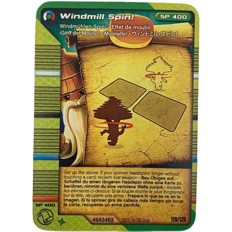 LEGO Ninjago Masters Of Spinjitzu Deck 2 Game Card 119 Windmill Spin