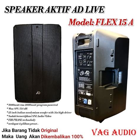 Jual Speaker Aktif Ad Live Flex A Flex A Shopee Indonesia