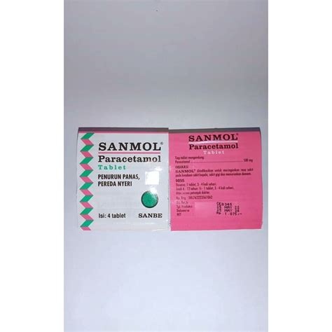 Jual Sanmol Tablet Mg Dan Sanmol Forte Mg Tablet Per Strip Isi