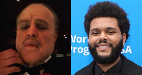 The Weeknd Goes Unrecognizable As Don Vito Corleone From The Godfather