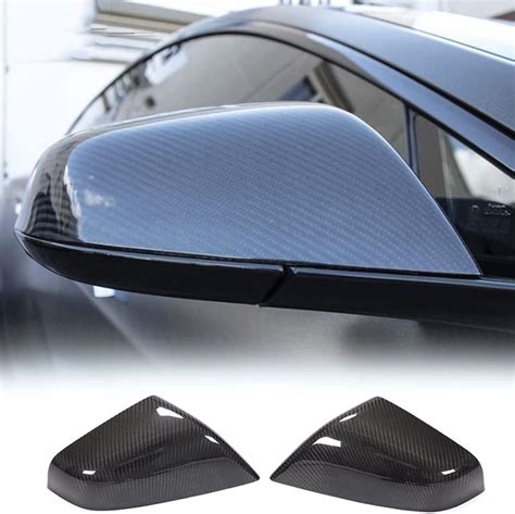 Amazon JCING Model S Mirror Cover Dry Carbon Fiber Car Rearview