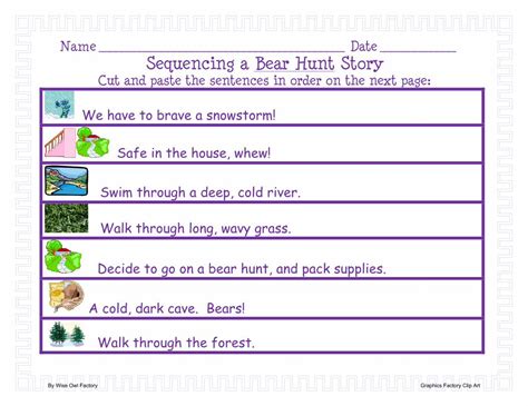 (PDF) Name Sequencing a Bear Hunt Story - Mathematics Shed ...