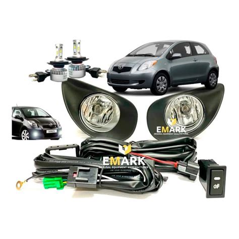 Kit Completo Neblineros Full Led Yaris Sport 2006 A 2009 Emark