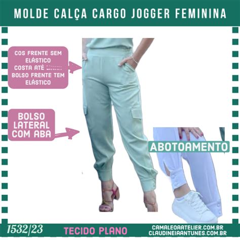 Molde Cal A Cargo Jogger Feminina Camaleoa Atelier De Costura