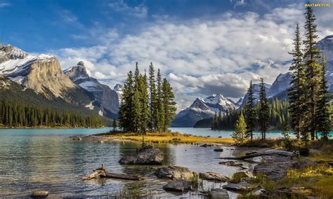 Tapety Zdj Cia Jezioro Maligne Park Narodowy Jasper Kanada