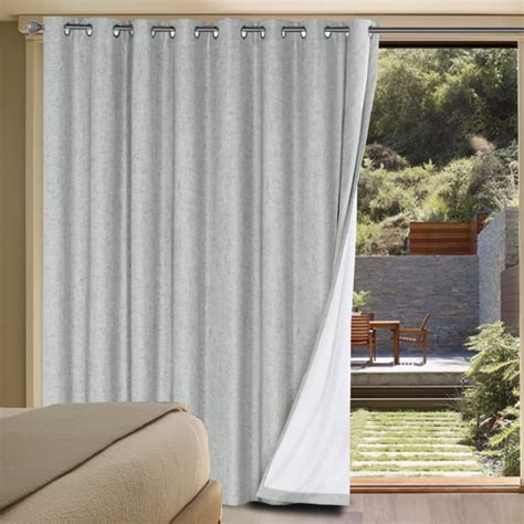 Hversailtex Linen Blackout Curtains Durable Thick Textured Linen Look 100 Blackout