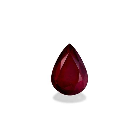 Rubis Du Mozambique Taille Poire Rouge Carats