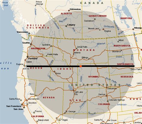 Yellowstone Supervolcano Eruption Radius Volcano Erupt