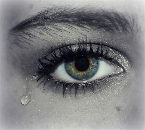 Eyes Wallpaper With Tears