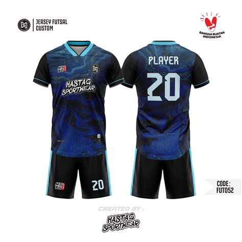 BISA SATUAN Jersey Baju Futsal Bola Volly Full Printing Custom Design