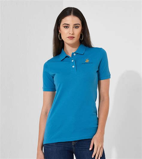 Buy Beverly Hills Polo Club Embroidered Casual Polo T Shirt In Blue ...