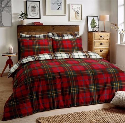 Ehd Tartan Check Luxurious Flannel Natural Brushed Cotton Thermal