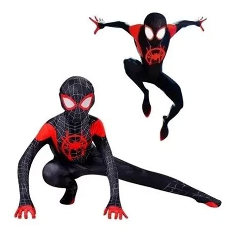 Disfraz De Spider Man Miles Morales Traje Infantil Cuotas Sin Inter S