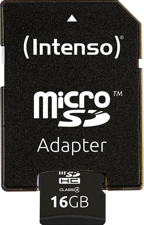 Intenso Gb Micro Sdhc Card Microsdhc Kaart Gb Class Incl Sd