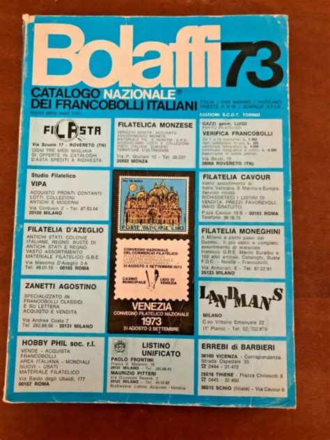 BOLAFFI 73 CATALOGO Nazionale Dei Francobolli Italiani EUR 8 00