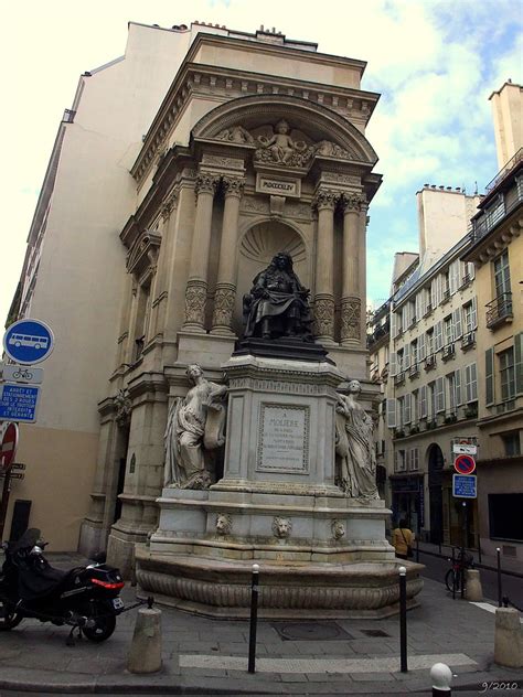 Moliere Statue Corner Of Rue De Richelieu Rue Th R Se P Flickr