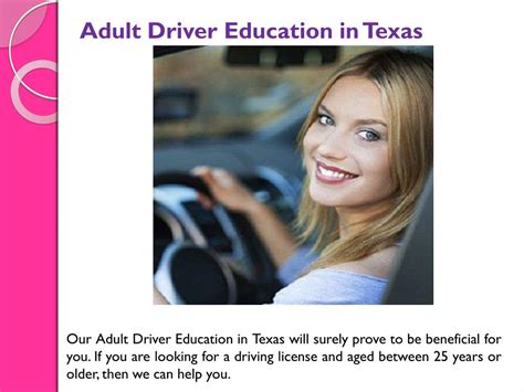 PPT - Texas online Adult Drivers Education PowerPoint Presentation, free download - ID:7416503