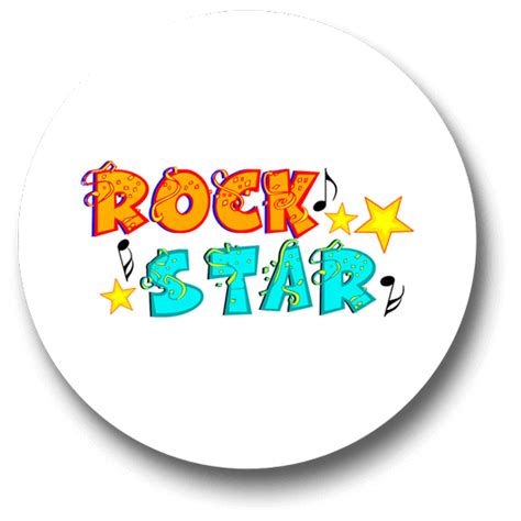 Rock Star Badge Just Stickers Just Stickers