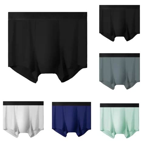 SLIP BOXER DA Uomo In Seta Ghiaccio Cool Ed Eleganti Pantaloncini