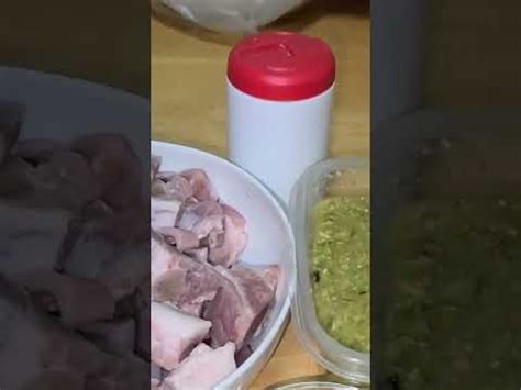 Salsa De Guaje Con Carne De Puerco Youtube